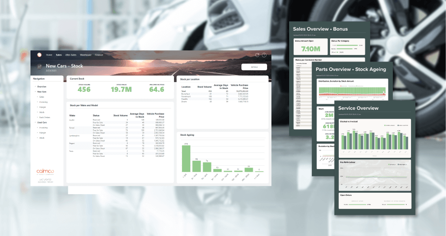 Automotive-dashboard w reports