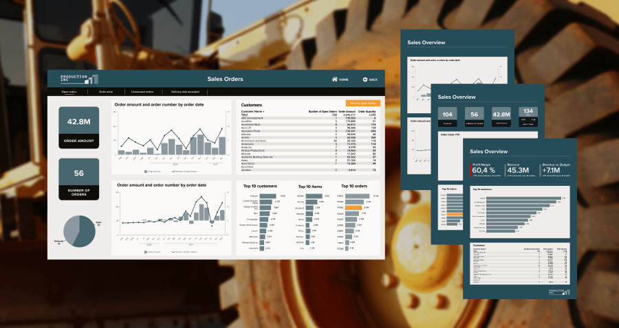Heavy Equipment-dashboard w reports