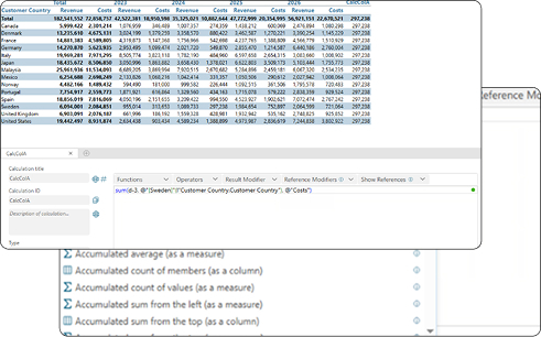 Calculation Editor Dashboard
