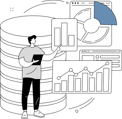 Illustration - Generating report from dealership management systems data