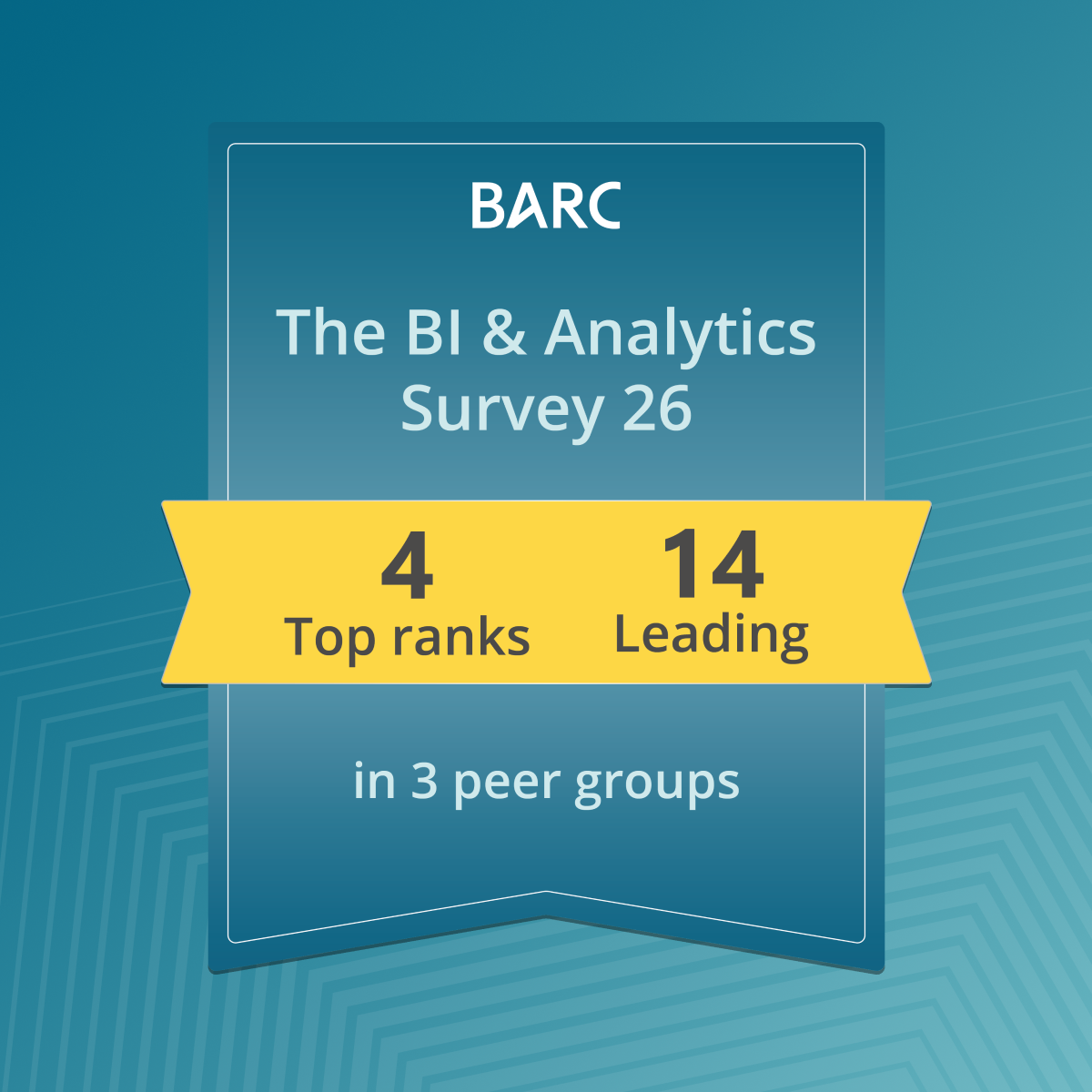 


                              

TARGIT in BARC's BI & Analytics Survey ‘26: Eight Consecutive Years of Leading Results  
