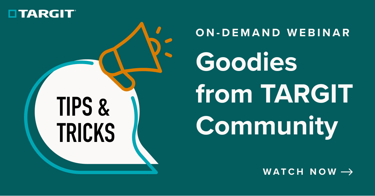 Tips & Tricks: Goodies from TARGIT Community - TARGIT webinar
